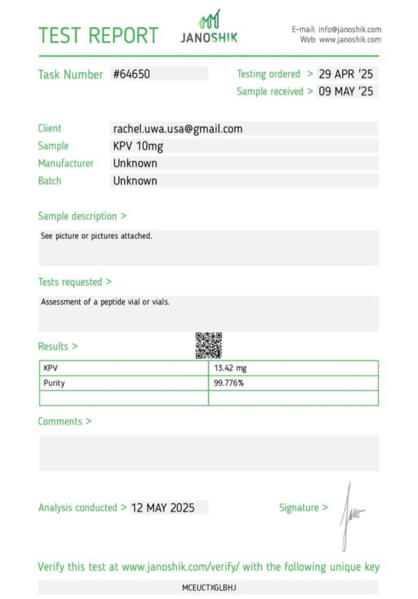 KPV 10mg - Image 2