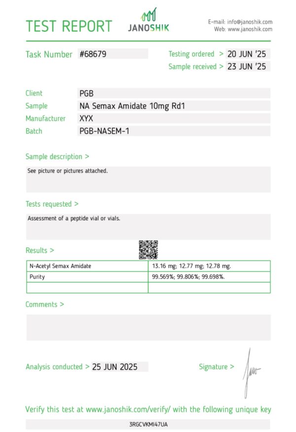 Na Semax Amidate 10mg - Image 2