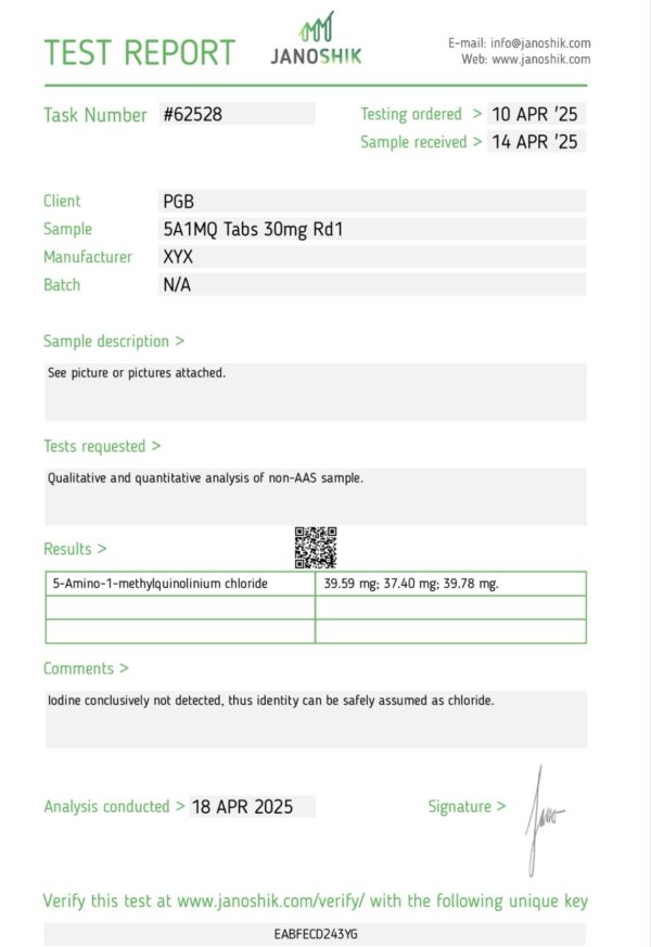 5-amino-1mq (120 Tab) - Image 2