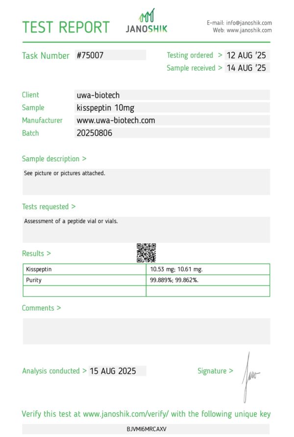 Kisspeptin 10mg - Image 2
